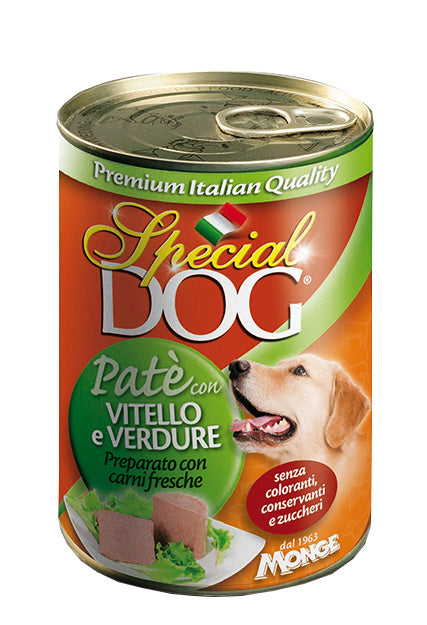 Monge Special Dog Pate` Canned Wet Food Veal and Vegetables