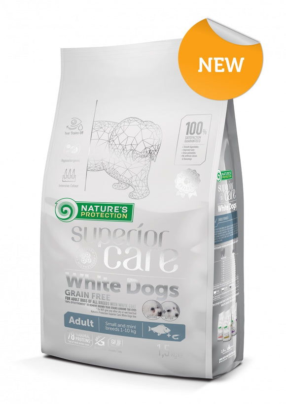 Nature`s Protection Superior Care White Dogs Grain Free White Fish Adult Small and Mini Breeds